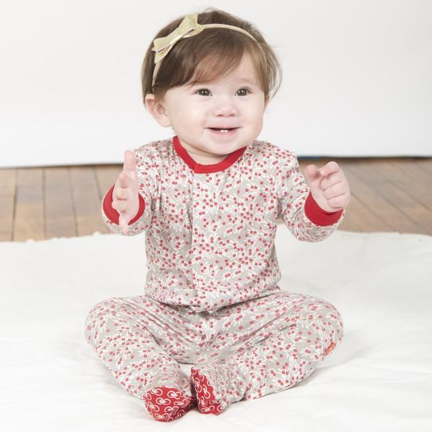 Magnetic Me Berry Holly Day Modal Magnetic Footie - Tadpole