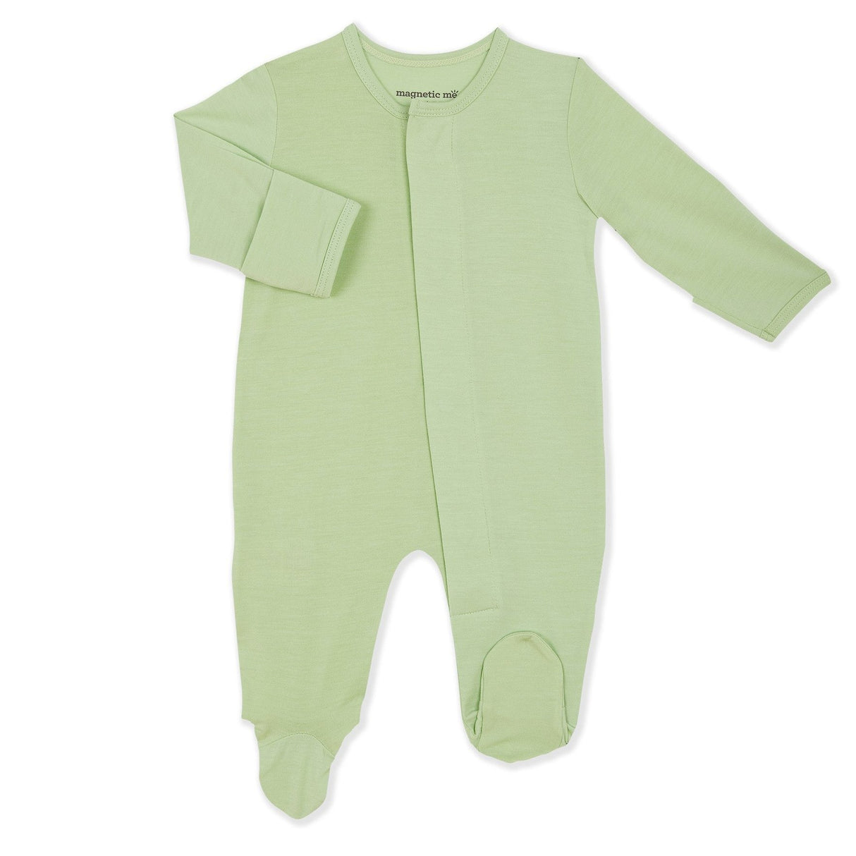Magnetic Me Pastel Green Solid Footie - Tadpole
