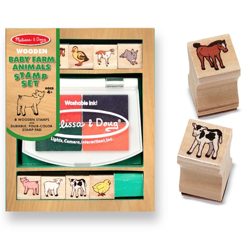 Melissa & Doug  Baby Farm Animals Stamp Set