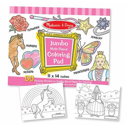 Melissa & Doug Jumbo Coloring Pad Pink
