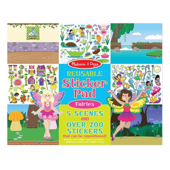 Melissa & Doug Reusable Sticker Pad - Fairies - Tadpole