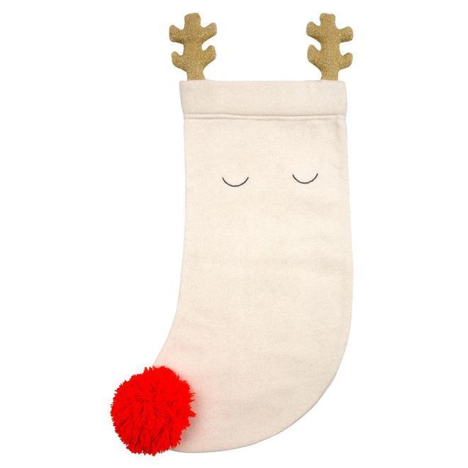 Meri Meri Knitted Reindeer Stocking - Tadpole