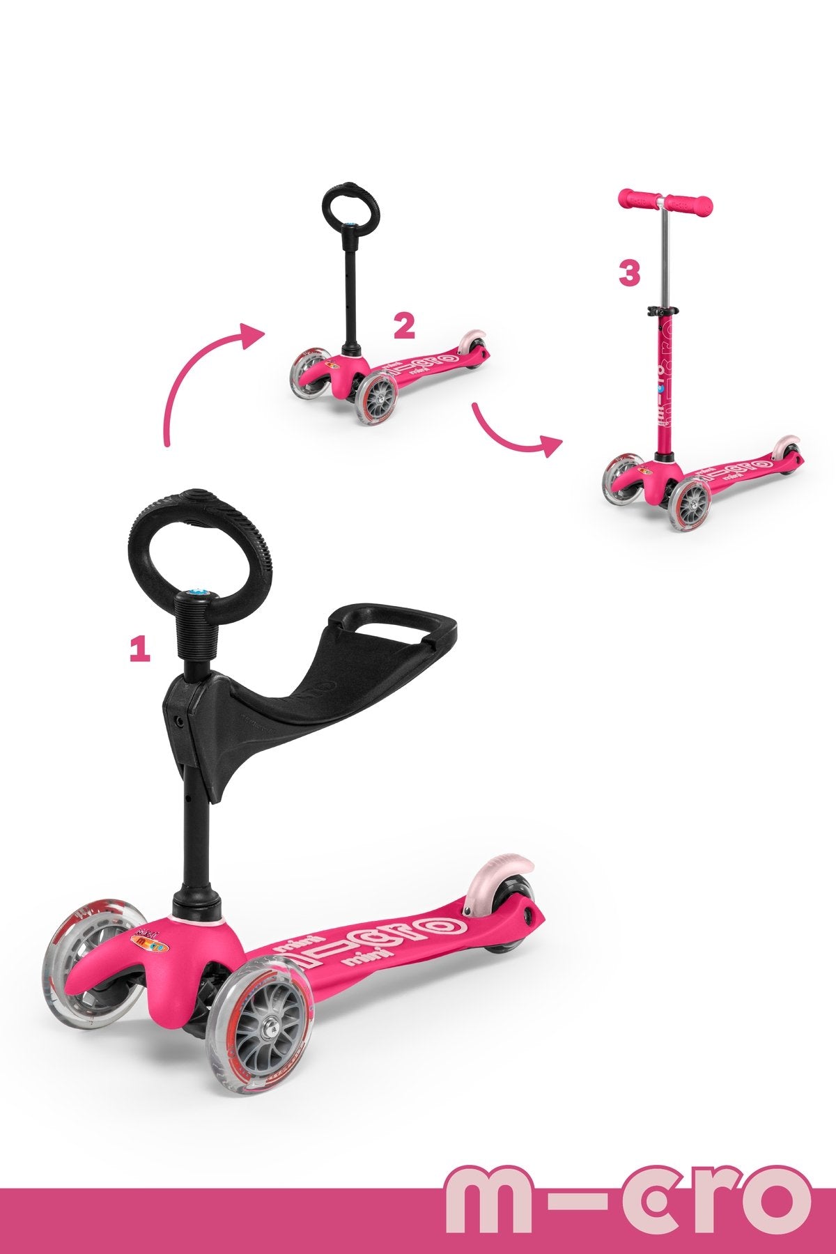 Micro Kickboard Mini 3 in 1 Deluxe