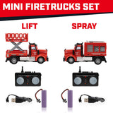 Mini Firefighter RC Trucks - Spray + Lift - Tadpole