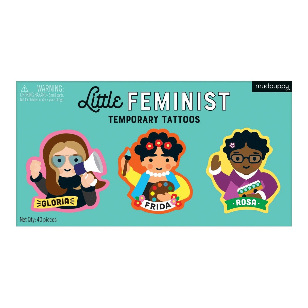 Mudpuppy Little Feminist Temporary Tattoo - Tadpole