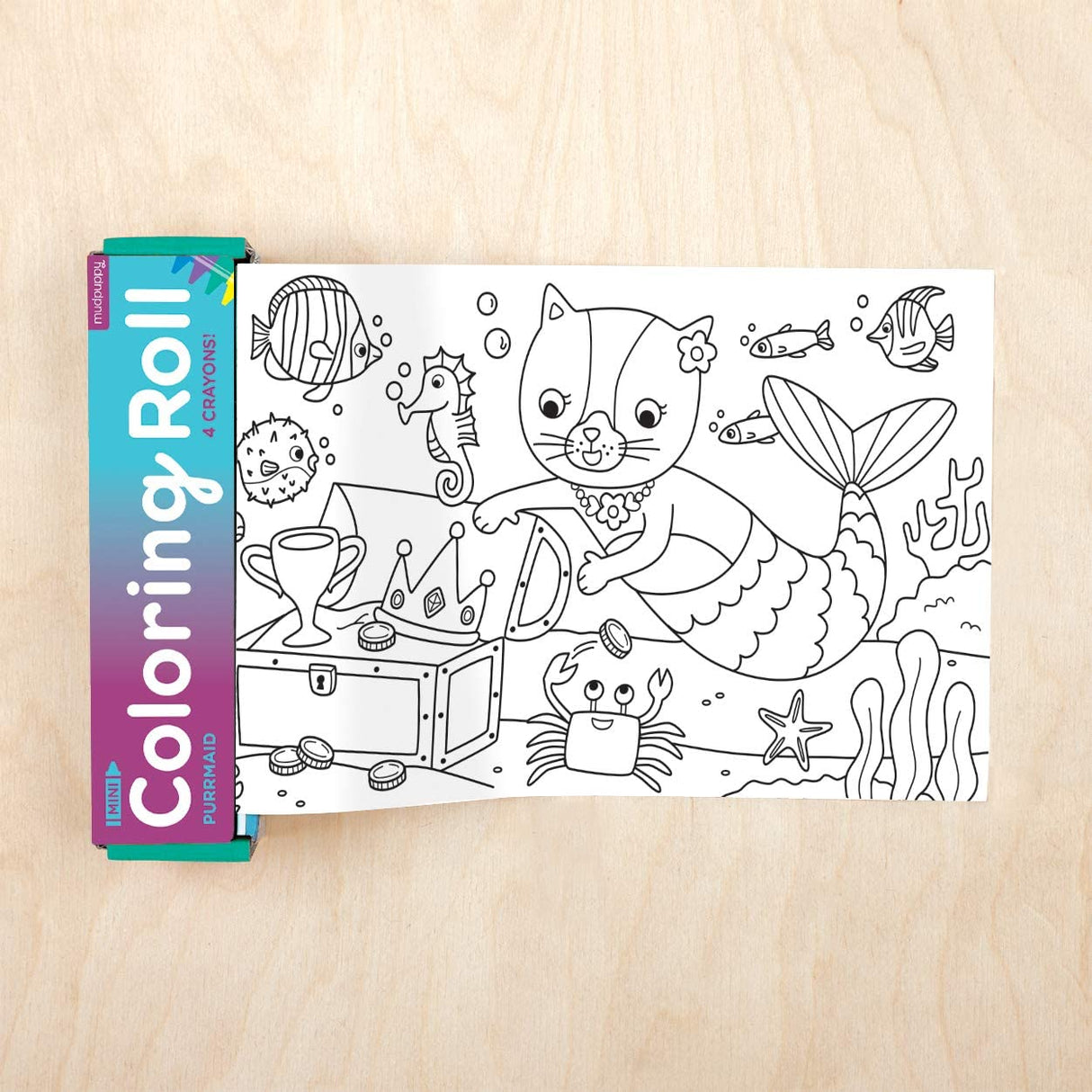 Mudpuppy Mini Coloring Roll - Tadpole
