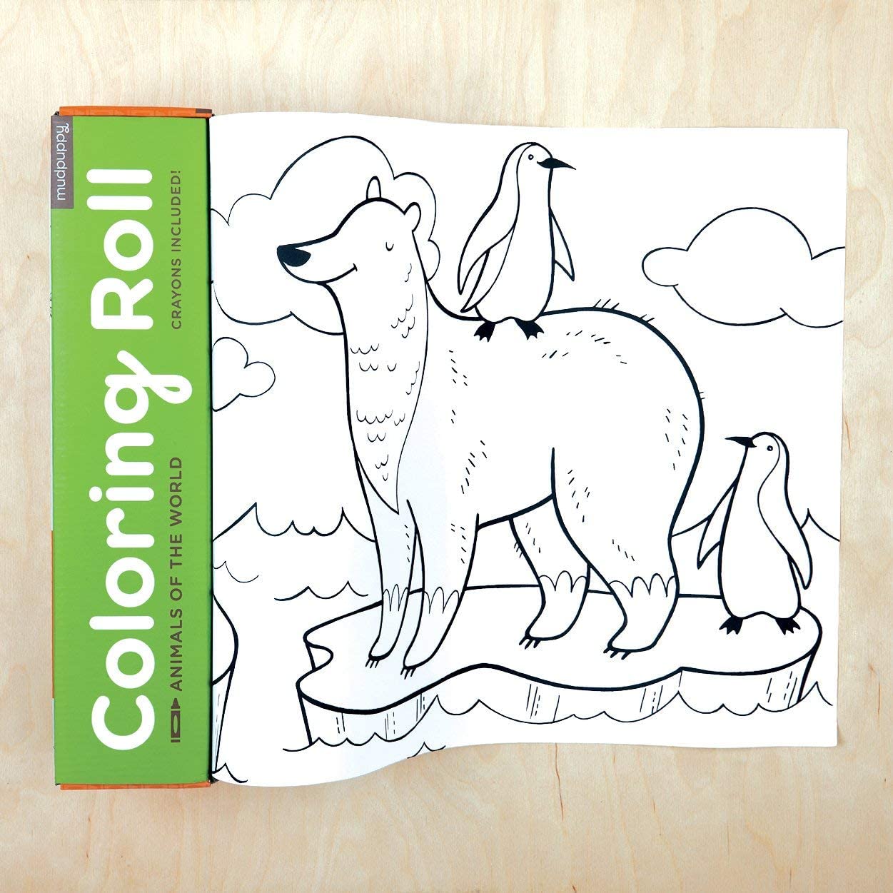 Mudpuppy Mini Coloring Roll - Tadpole