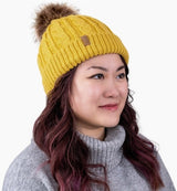 Mustard | Cable Knit Twinning Beanies - Tadpole