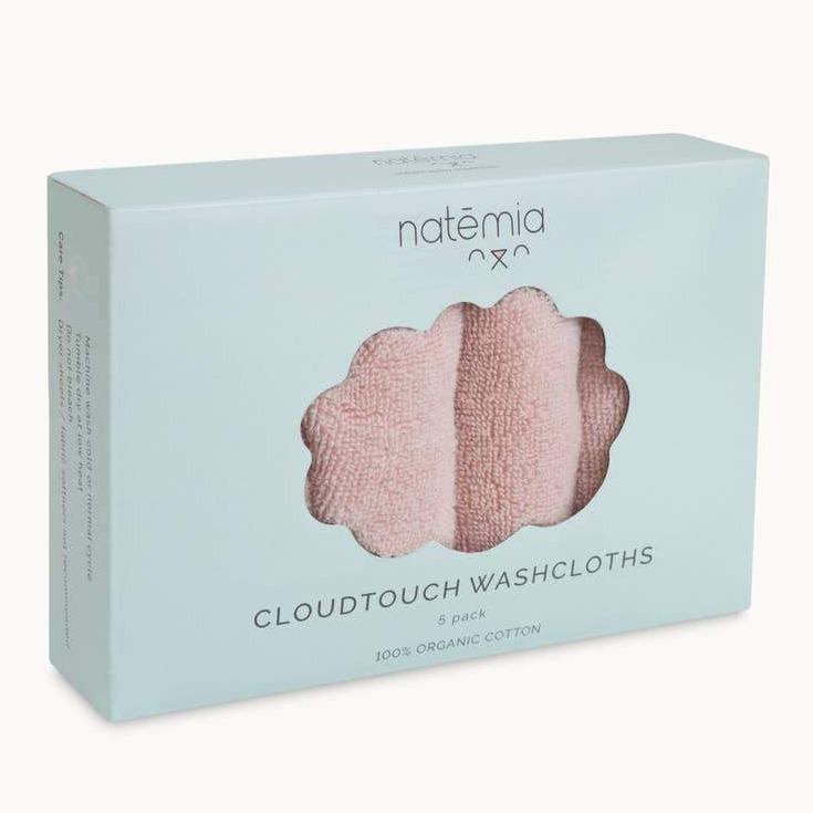 Natemia Organic Cotton Baby Washcloths - 5 Pack