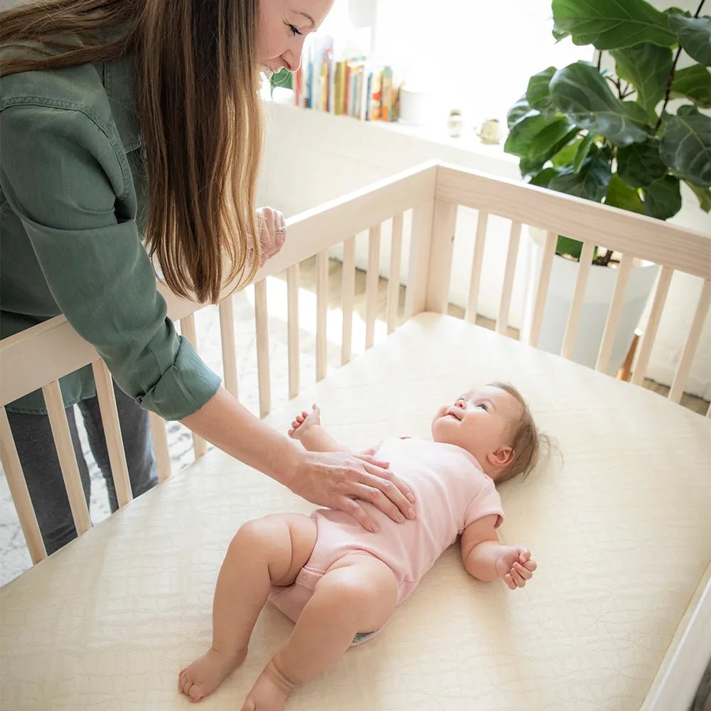 Naturepedic Lightweight Organic Breathable Ultra Baby Crib Mattress (2-Stage) - Tadpole
