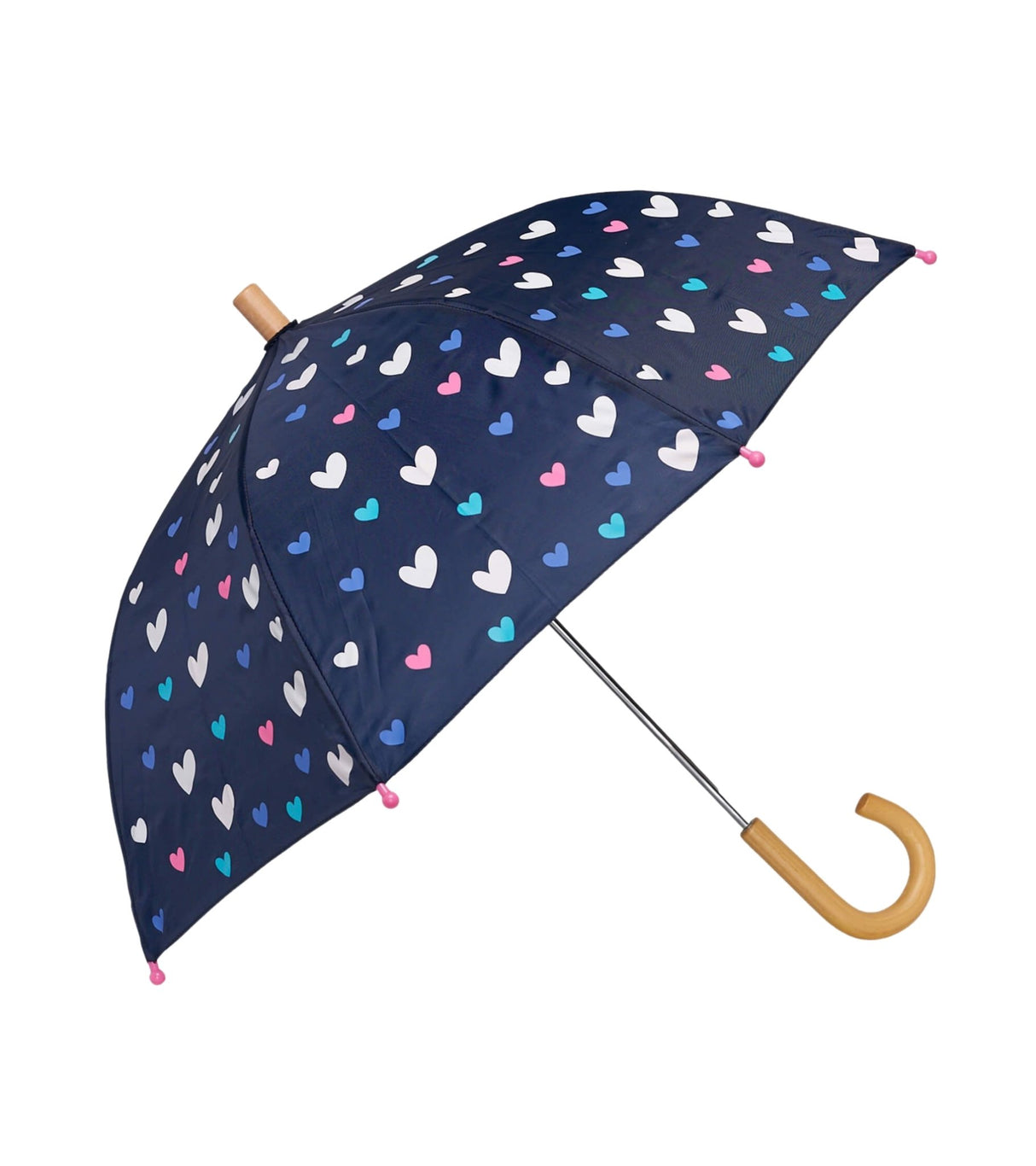 Navy Hearts Umbrella - Tadpole