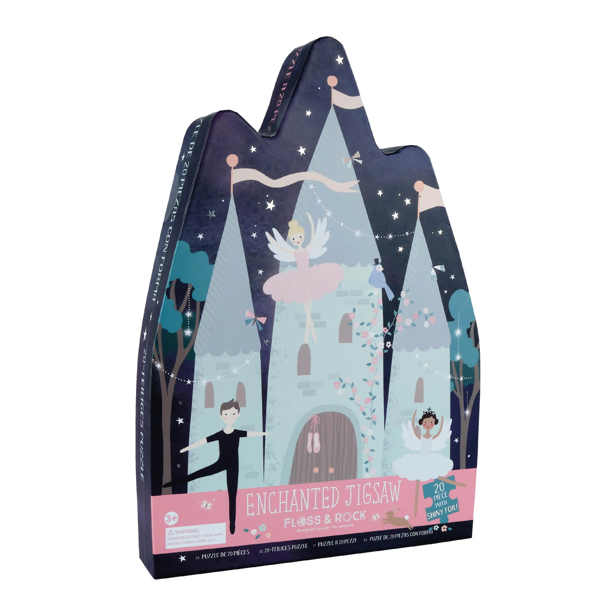 NEW! Floss & Rock 20pc Jigsaw with Shaped Box - Enchanted - Tadpole
