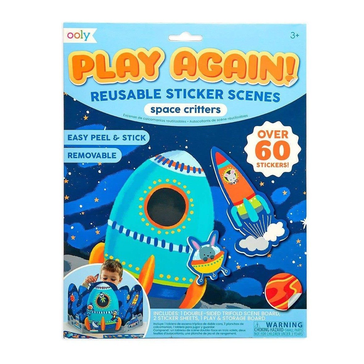 Ooly Play Again! Reusable Sticker Scenes