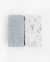 Organic Cotton Muslin Swaddle Blanket Set - Tadpole