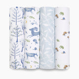 Aden + Anais Organic Muslin Swaddle - 4pk