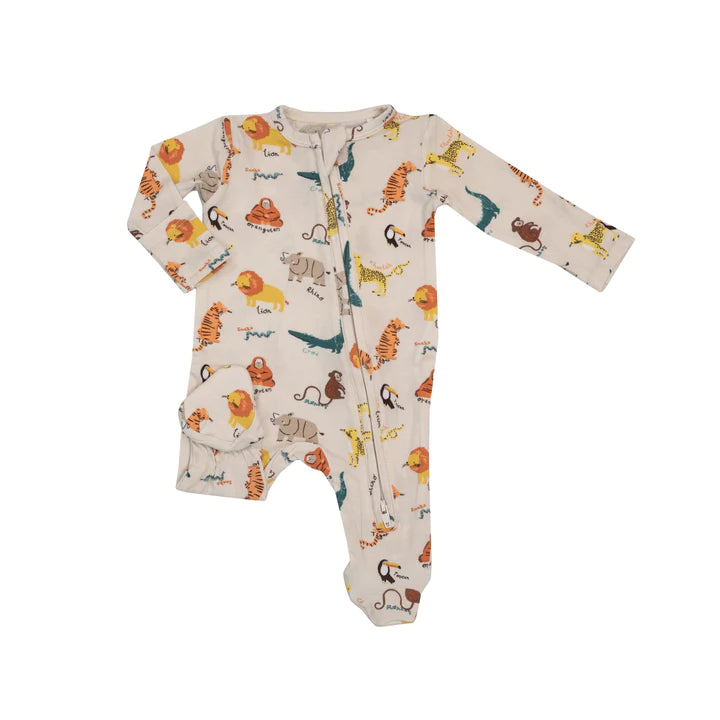 Safari Baby 2-Way Zipper  Footie