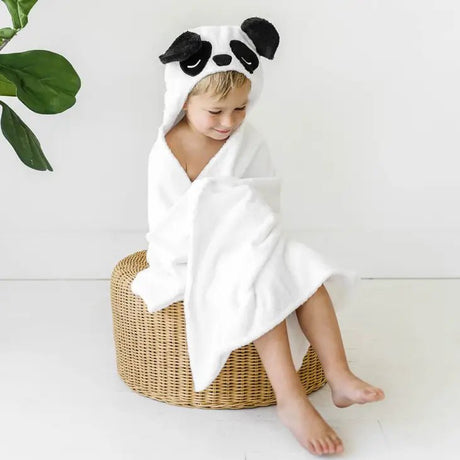 Panda Bamboo Hooded Towel for Kids - Tadpole