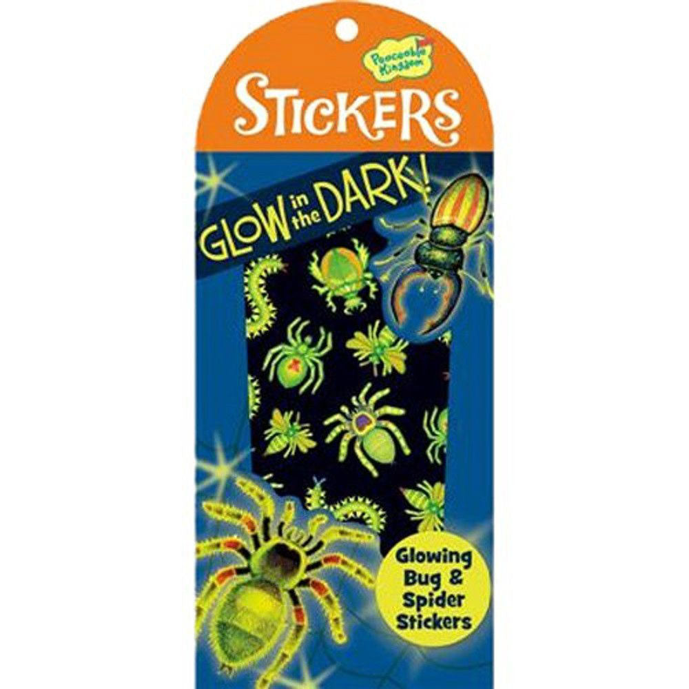 Peaceable Kingdom Glow in the Dark Stickers Bugs & Spiders - Tadpole