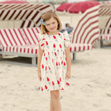 Pink Chicken Elsie Dress - Rocket Pop - Tadpole