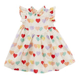 Pink Chicken Jennifer Dress Multi Heart Dress - Tadpole