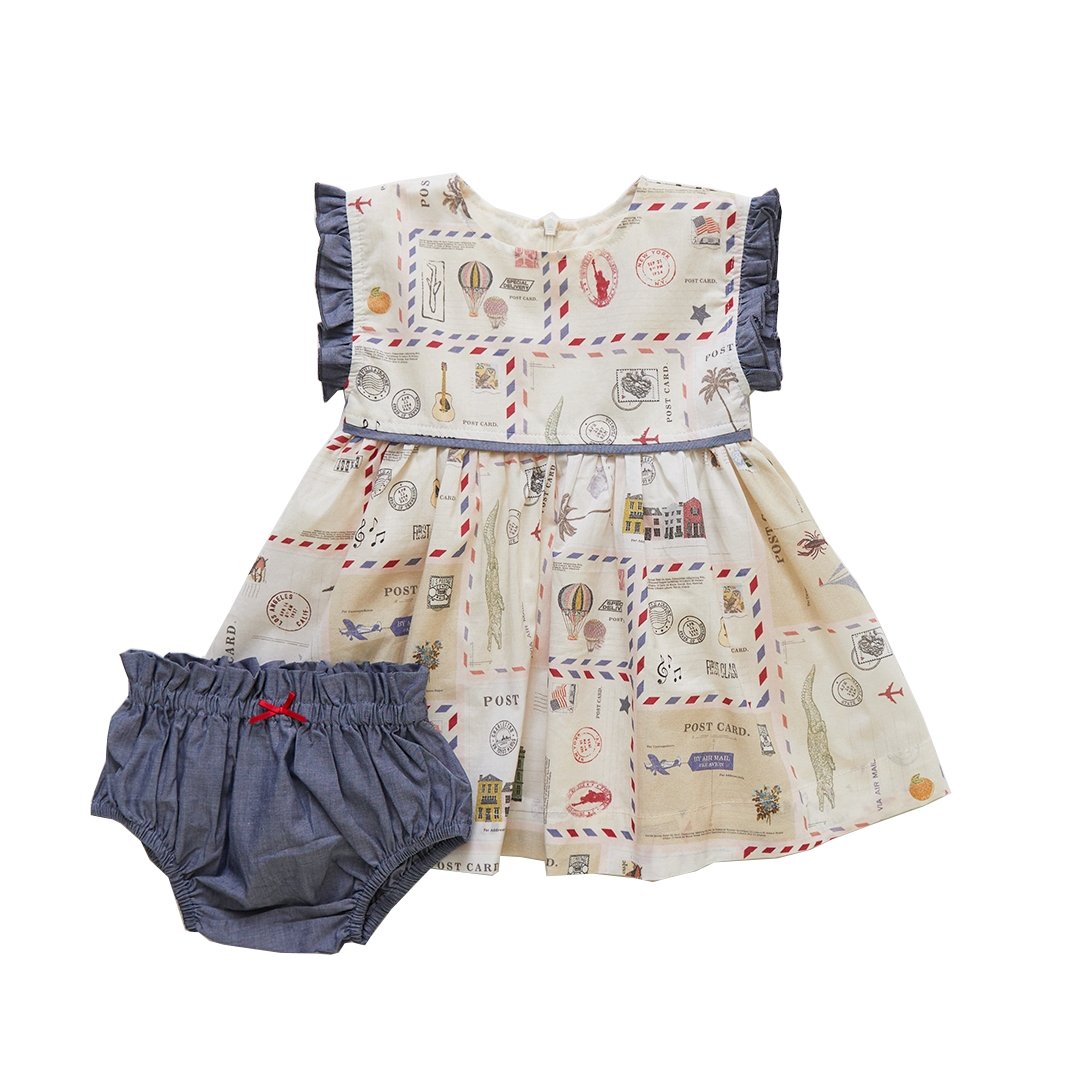 Pink Chicken Nell Baby Dress Set - Tadpole