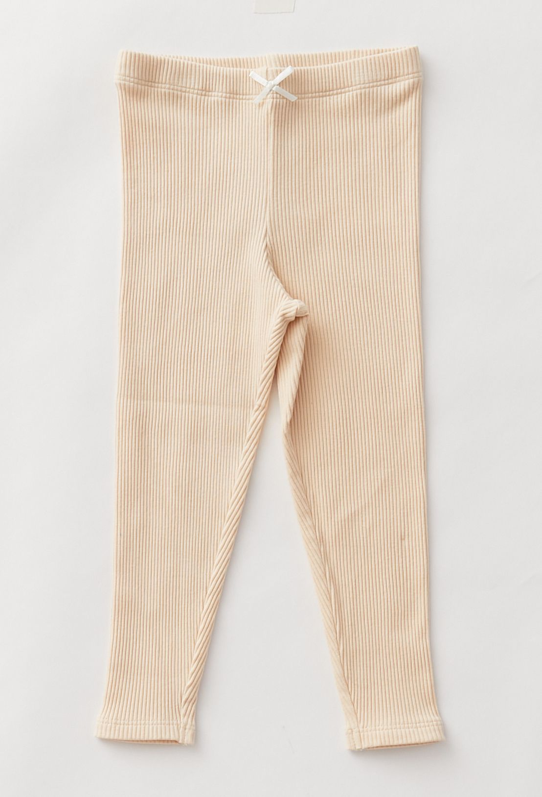 Pink Chicken Organic Rib Leggings - Cream - Tadpole