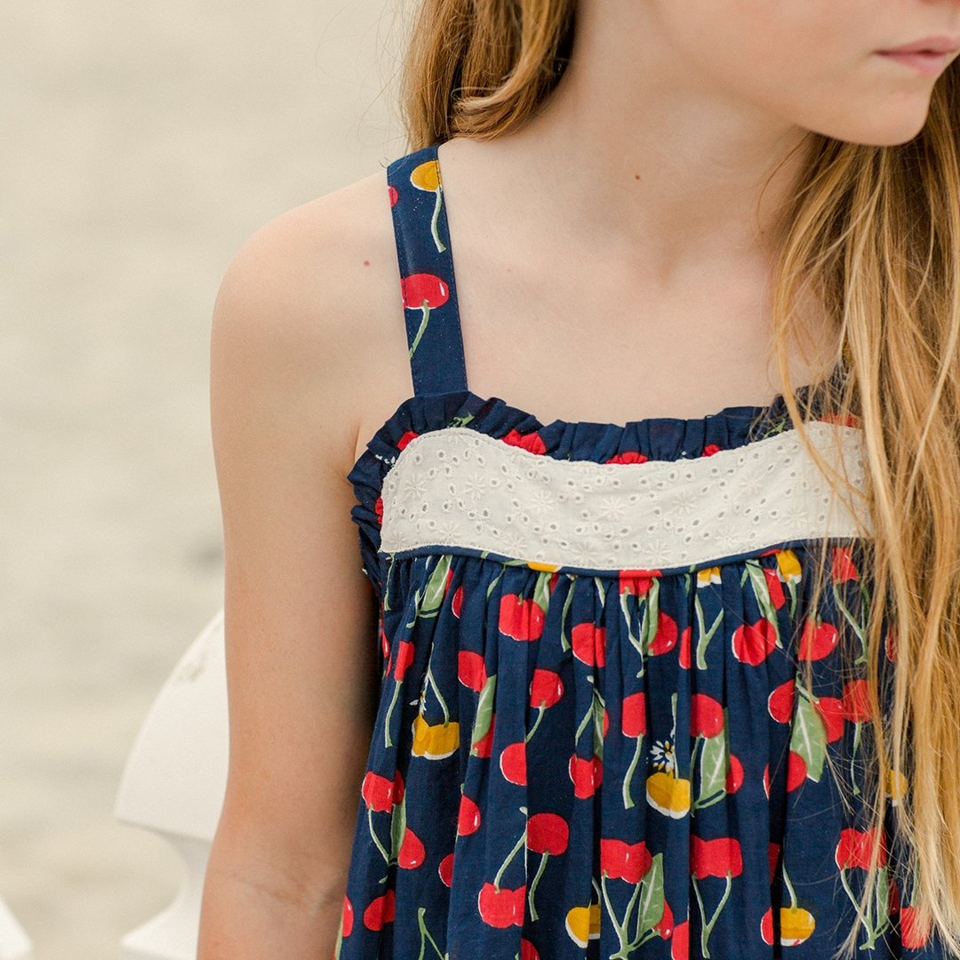 Pink Chicken Renata Dress - Cherries - Tadpole