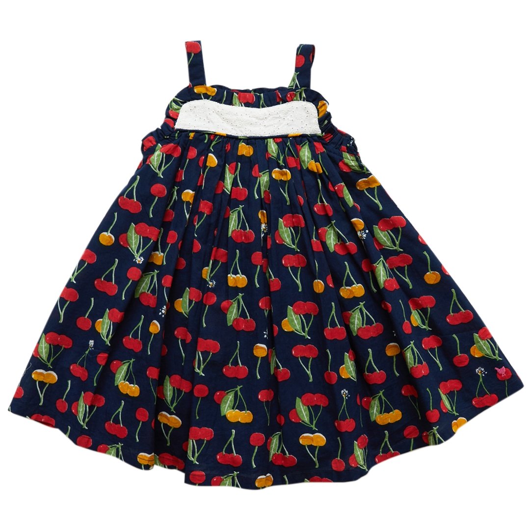 Pink Chicken Renata Dress - Cherries - Tadpole