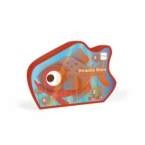 Piranha Race Junior Backgammon Game - Tadpole
