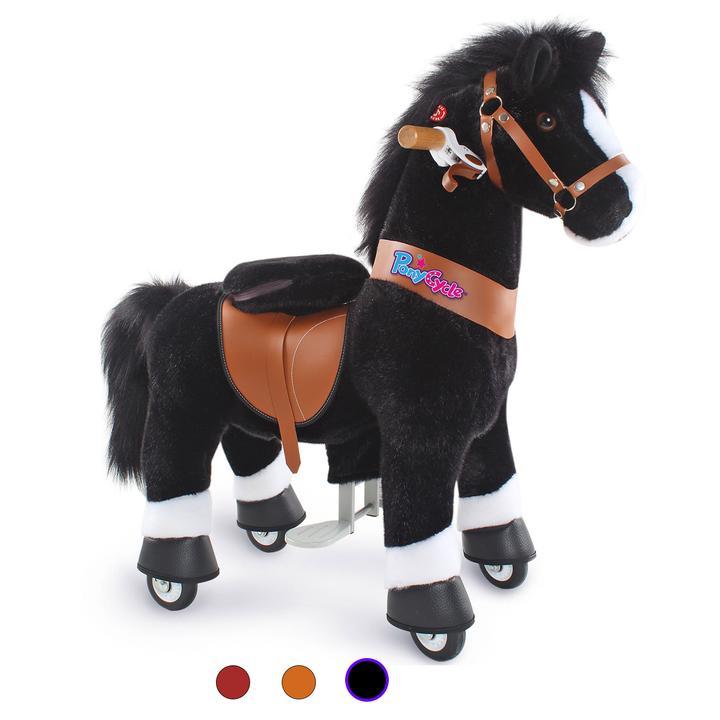 Pony Cycle U series Black with White Woof