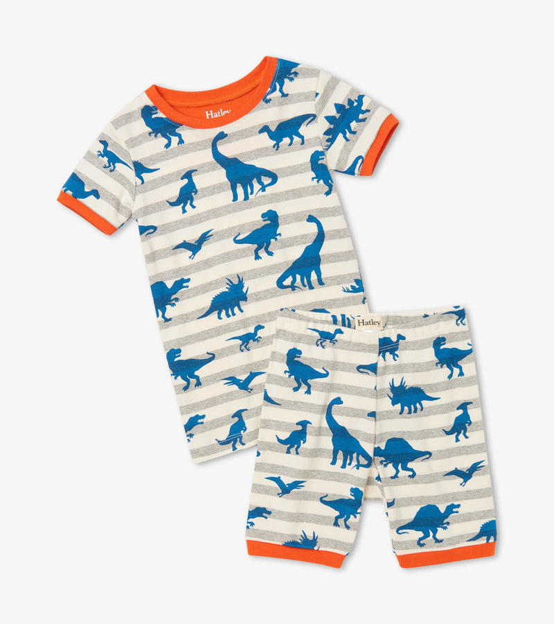 Prehistoric Dinos Organic Cotton Short Pajama Set - Tadpole