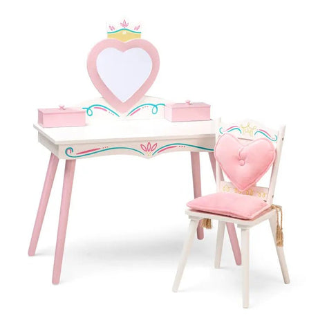 Princess Vanity Table & Chair Set - White - Tadpole