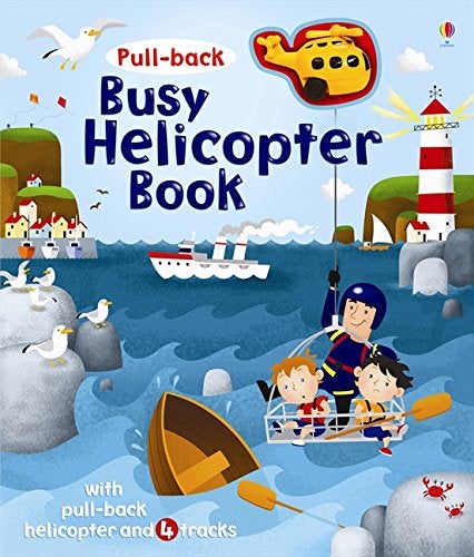 Pull Back Busy Helicopter Book - Tadpole