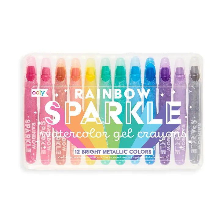 Rainbow Sparkle Metallic Gel Crayons - Tadpole