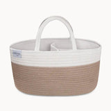 Rope Diaper Caddy Organizer in Beige Mini - Tadpole