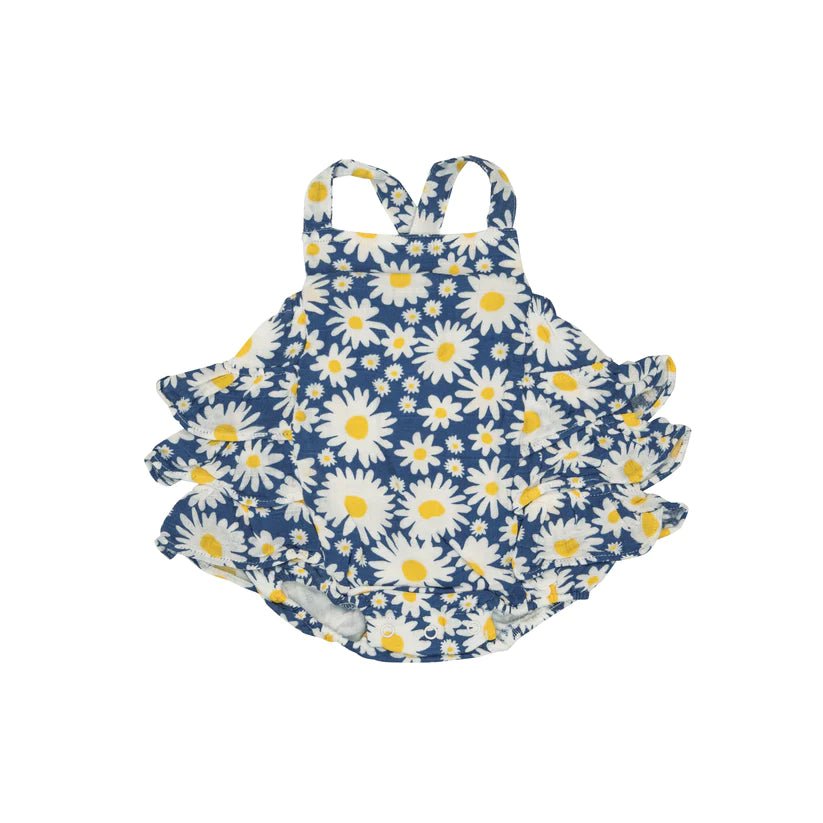 Ruffle Sunsuit Daisy Days - Tadpole