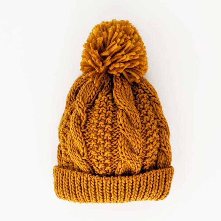 Saffron Gold Cable Beanie - Tadpole