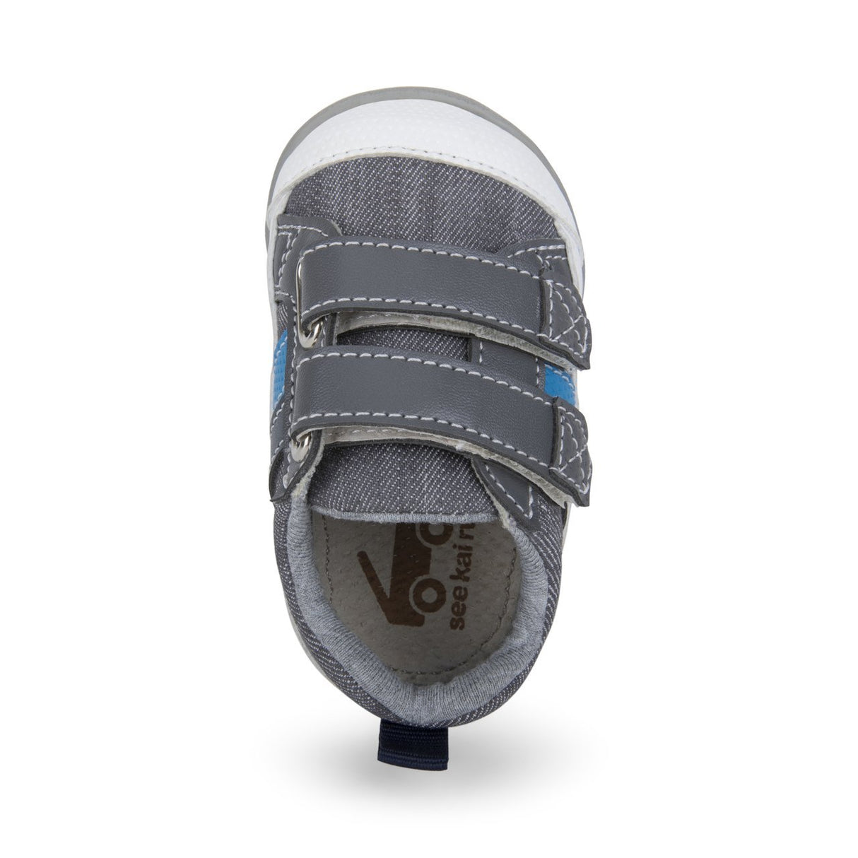 See Kai Run First Walker Russell | Gray Denim - Tadpole