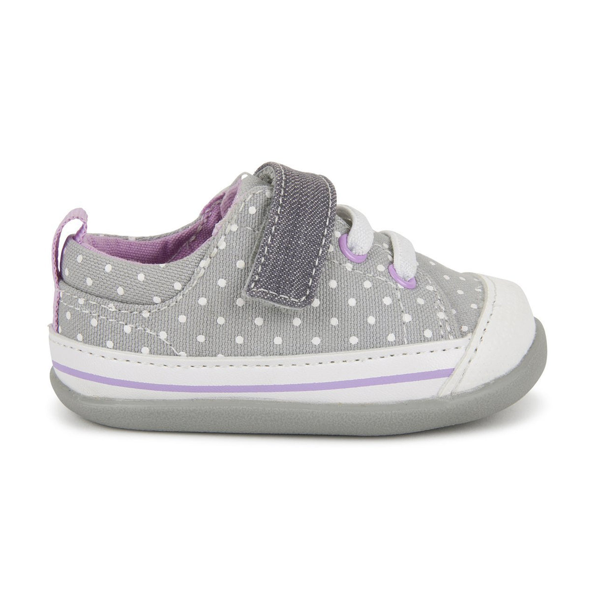 See Kai Run First Walker Stevie II Grey Dots - Tadpole