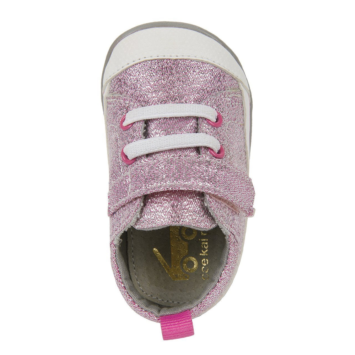 See Kai Run First Walker Stevie II | Pink Glitter - Tadpole