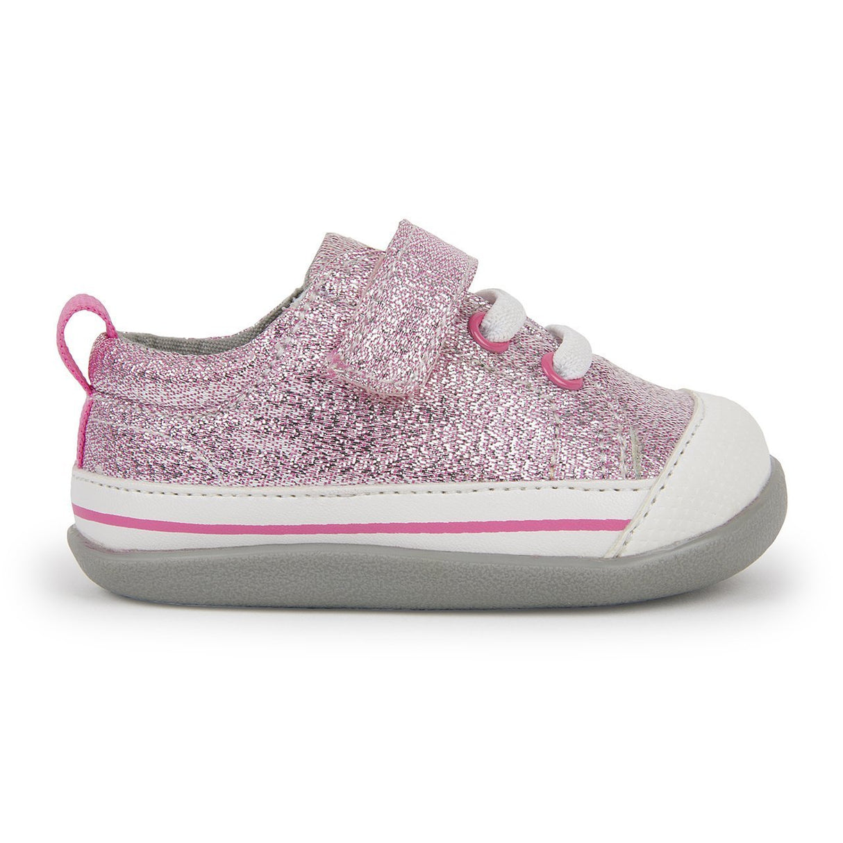 See Kai Run First Walker Stevie II | Pink Glitter - Tadpole
