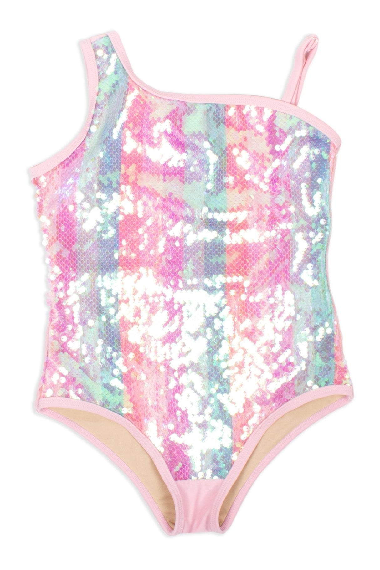 Shade Critters One Piece Birthday Stripe w/ Sequin Overlay - Tadpole