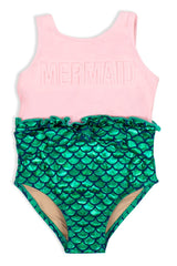 Shade Critters One Piece Mermaid Scale - Pink & Green - Tadpole