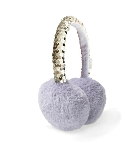 Shimmer Sequin Earmuffs Lilac - Tadpole