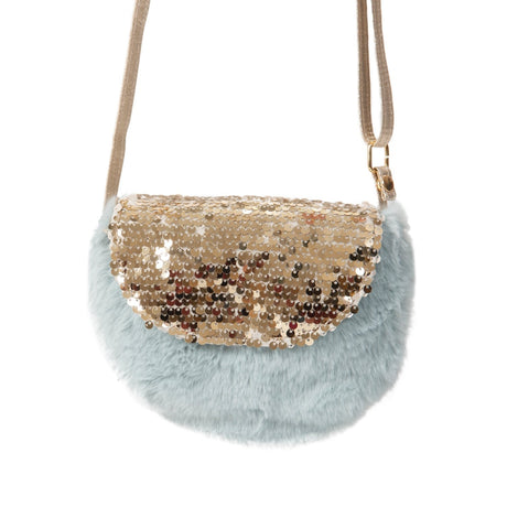 Shimmer Sequin Fur Bag - Tadpole