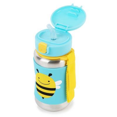 Skip Hop Zoo Stainless Steel Straw Bottle - Tadpole
