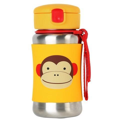 Skip Hop Zoo Stainless Steel Straw Bottle - Tadpole