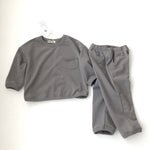 Slate Crewneck Pocket Sweater & Pant Set - Tadpole