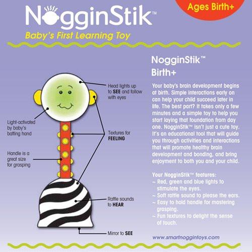SmartNoggin NogginStik Light-Up Rattle - Tadpole