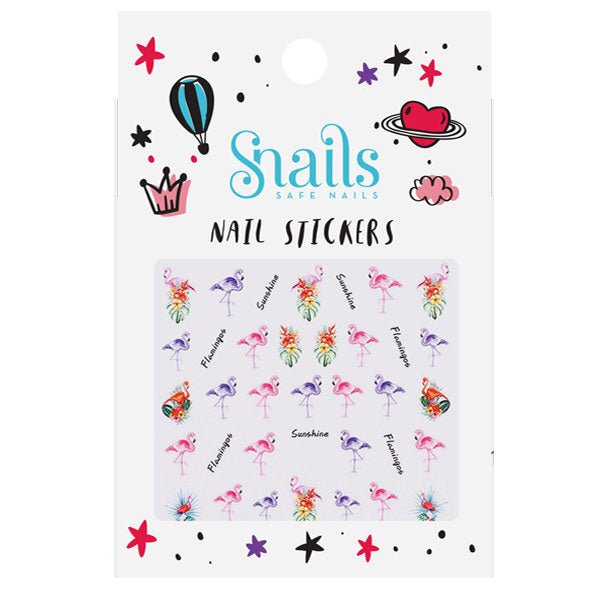 Snails - Nail Stickers FLAMINGOS - Tadpole